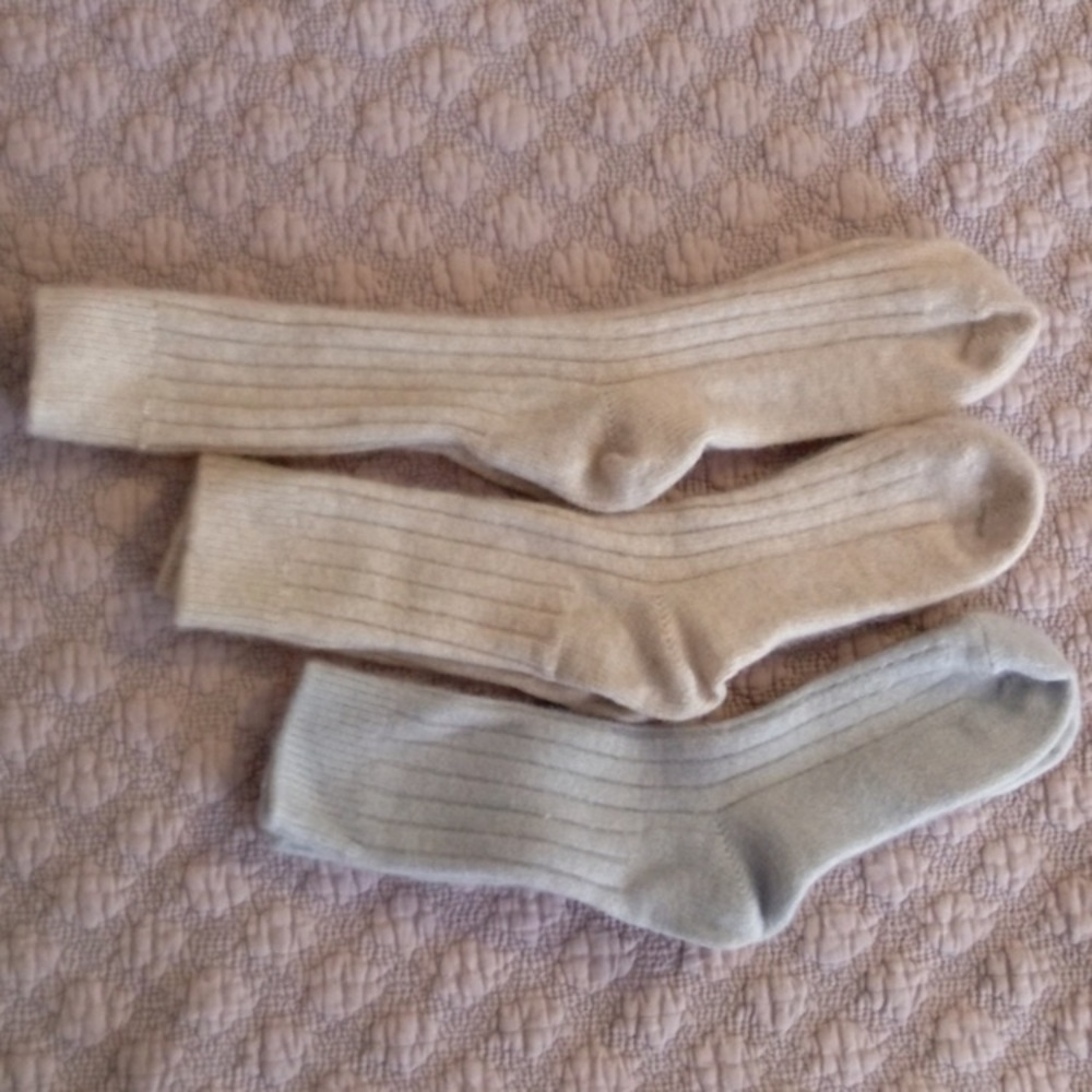 ISO Garnet Hill Cashmere Blend Socks Bundle